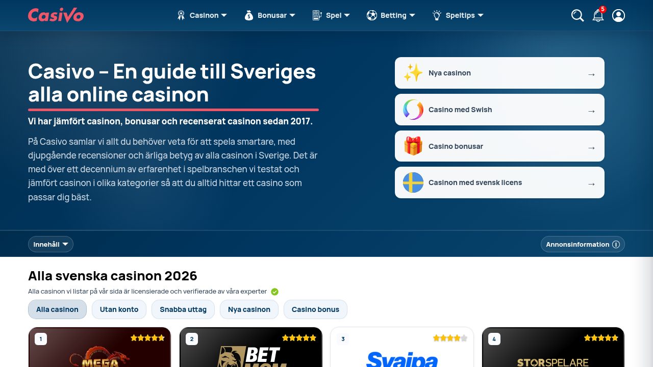 Casivo fokuserar på svenska spelbolag med licens
