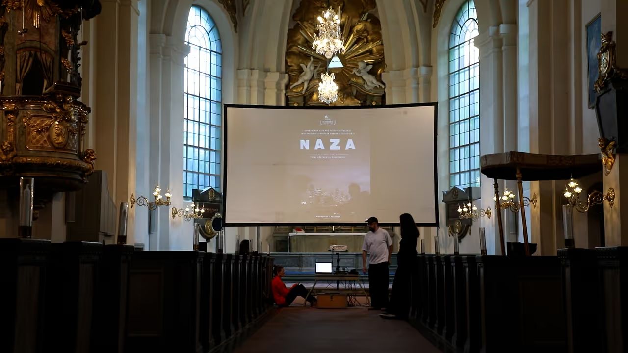 Filmen ”Naza” visades i hemlighet i Stockholm efter uppskjuten premiär