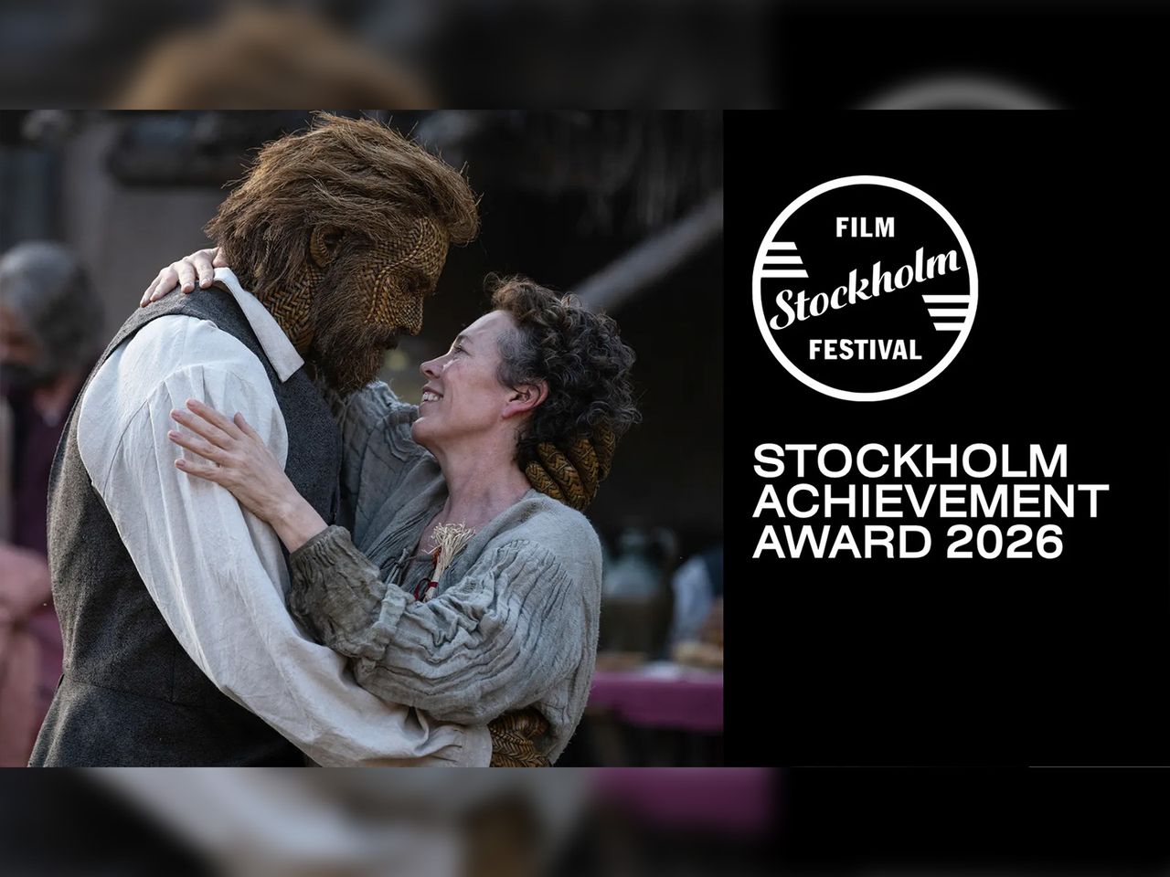 Olivia Colman tar emot Stockholm Achievement Award på filmfestivalen