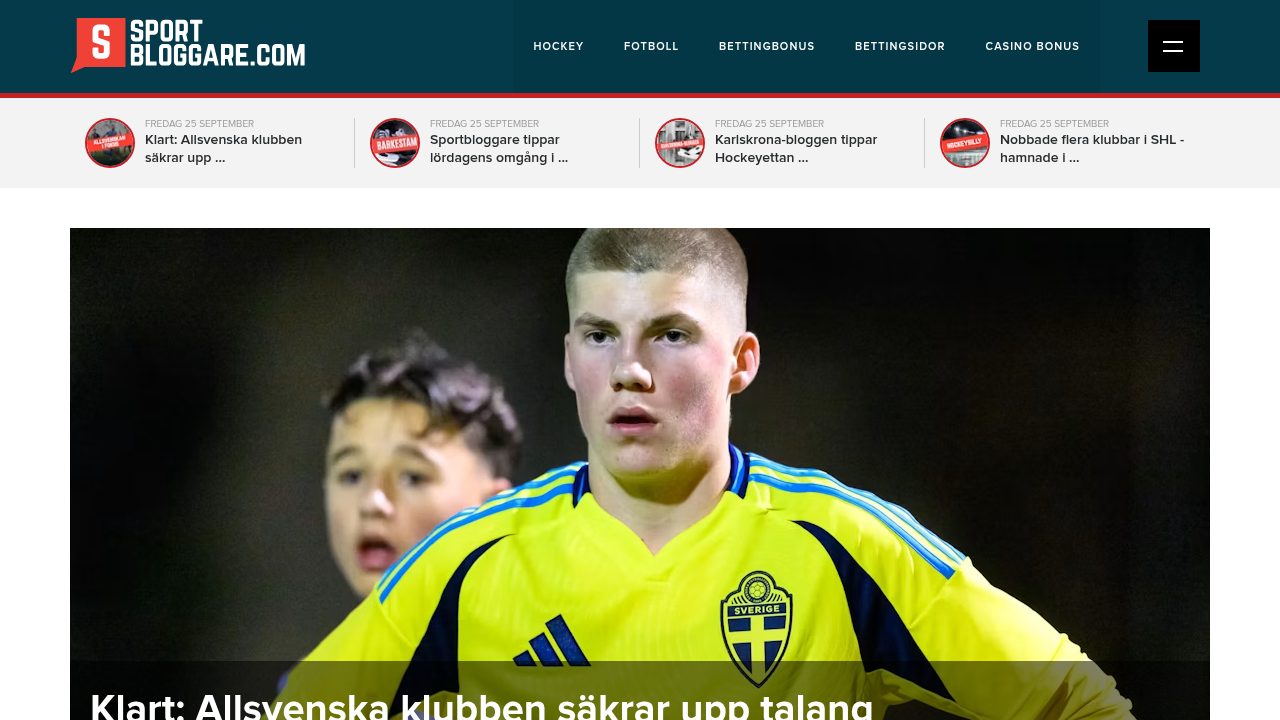 Sportbloggare blandar hockeybloggar med spelreklam, utan tydlig markering