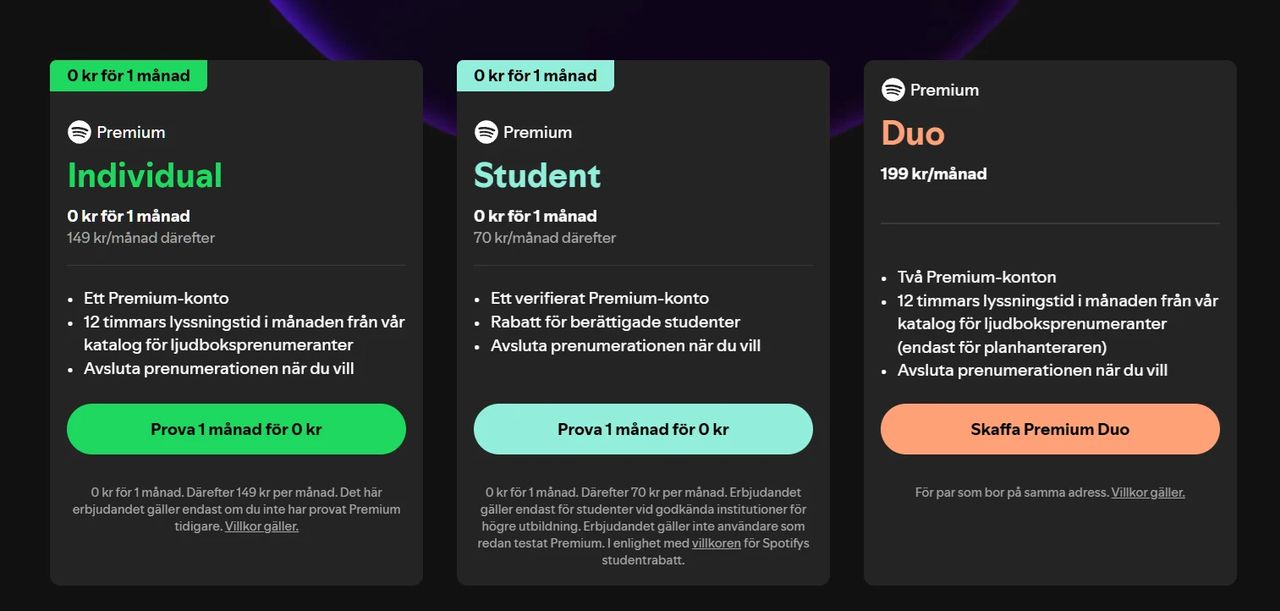 Spotify höjer priset för Premium Individual med 20 kronor